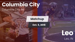 Matchup: Columbia City High vs. Leo  2018