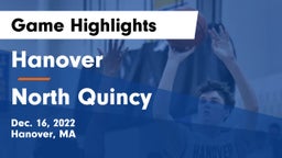 Hanover  vs North Quincy  Game Highlights - Dec. 16, 2022