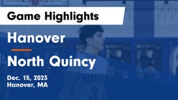 Hanover  vs North Quincy  Game Highlights - Dec. 15, 2023
