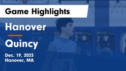Hanover  vs Quincy  Game Highlights - Dec. 19, 2023