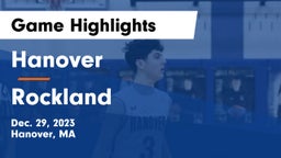 Hanover  vs Rockland   Game Highlights - Dec. 29, 2023