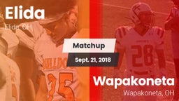Matchup: Elida  vs. Wapakoneta  2018