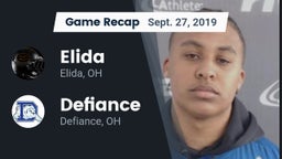 Recap: Elida  vs. Defiance  2019