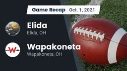 Recap: Elida  vs. Wapakoneta  2021