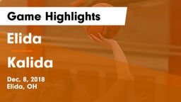 Elida  vs Kalida  Game Highlights - Dec. 8, 2018