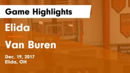 Elida  vs Van Buren  Game Highlights - Dec. 19, 2017