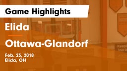 Elida  vs Ottawa-Glandorf  Game Highlights - Feb. 23, 2018