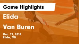 Elida  vs Van Buren  Game Highlights - Dec. 22, 2018