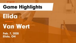 Elida  vs Van Wert Game Highlights - Feb. 7, 2020