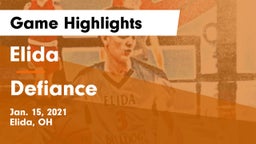 Elida  vs Defiance  Game Highlights - Jan. 15, 2021