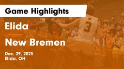 Elida  vs New Bremen  Game Highlights - Dec. 29, 2023