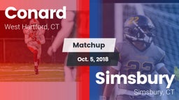 Matchup: Conard  vs. Simsbury  2018