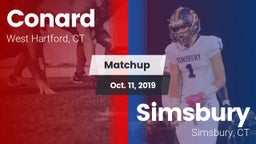 Matchup: Conard  vs. Simsbury  2019