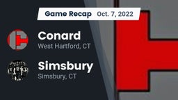 Recap: Conard  vs. Simsbury  2022