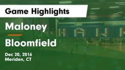 Maloney  vs Bloomfield  Game Highlights - Dec 20, 2016
