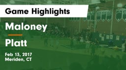 Maloney  vs Platt  Game Highlights - Feb 13, 2017