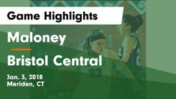 Maloney  vs Bristol Central  Game Highlights - Jan. 3, 2018