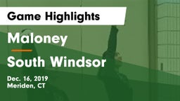 Maloney  vs South Windsor  Game Highlights - Dec. 16, 2019