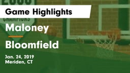 Maloney  vs Bloomfield Game Highlights - Jan. 24, 2019