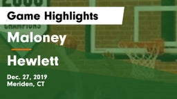 Maloney  vs Hewlett  Game Highlights - Dec. 27, 2019