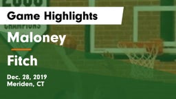 Maloney  vs Fitch  Game Highlights - Dec. 28, 2019