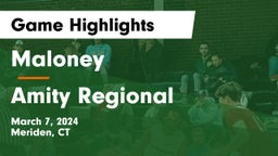 Maloney  vs Amity Regional  Game Highlights - March 7, 2024