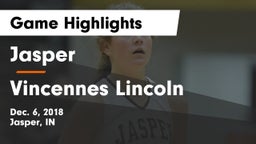 Jasper  vs Vincennes Lincoln  Game Highlights - Dec. 6, 2018