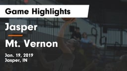 Jasper  vs Mt. Vernon  Game Highlights - Jan. 19, 2019