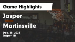 Jasper  vs Martinsville Game Highlights - Dec. 29, 2023