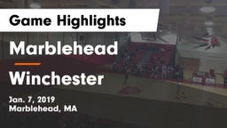 Marblehead  vs Winchester  Game Highlights - Jan. 7, 2019
