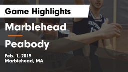 Marblehead  vs Peabody  Game Highlights - Feb. 1, 2019