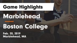 Marblehead  vs Boston College  Game Highlights - Feb. 20, 2019