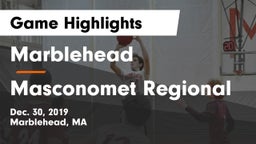 Marblehead  vs Masconomet Regional  Game Highlights - Dec. 30, 2019