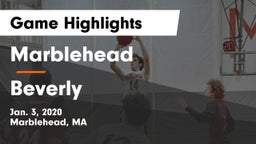 Marblehead  vs Beverly  Game Highlights - Jan. 3, 2020