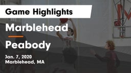 Marblehead  vs Peabody  Game Highlights - Jan. 7, 2020