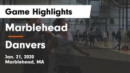 Marblehead  vs Danvers  Game Highlights - Jan. 21, 2020