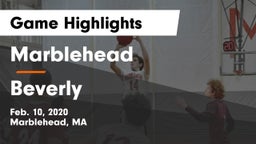 Marblehead  vs Beverly  Game Highlights - Feb. 10, 2020