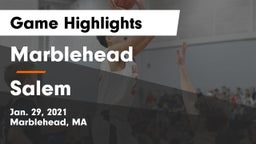 Marblehead  vs Salem  Game Highlights - Jan. 29, 2021