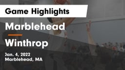 Marblehead  vs Winthrop   Game Highlights - Jan. 4, 2022