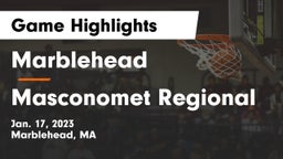 Marblehead  vs Masconomet Regional  Game Highlights - Jan. 17, 2023