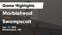 Marblehead  vs Swampscott  Game Highlights - Jan. 11, 2024