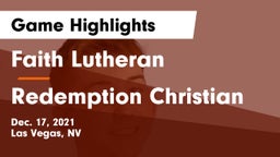 Faith Lutheran  vs Redemption Christian Game Highlights - Dec. 17, 2021