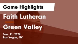 Faith Lutheran  vs Green Valley  Game Highlights - Jan. 11, 2024