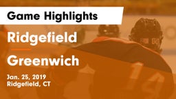 Ridgefield  vs Greenwich  Game Highlights - Jan. 25, 2019