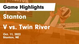 Stanton  vs V vs. Twin River Game Highlights - Oct. 11, 2022