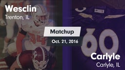 Matchup: Wesclin  vs. Carlyle  2016