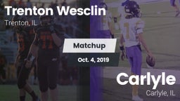 Matchup: Trenton Wesclin HS vs. Carlyle  2019