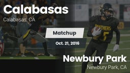 Matchup: Calabasas High vs. Newbury Park  2016