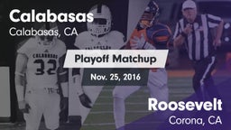Matchup: Calabasas High vs. Roosevelt  2016