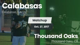 Matchup: Calabasas High vs. Thousand Oaks  2017